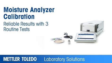 moisture analyzer calibration procedure